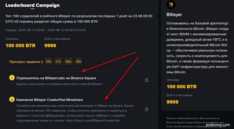 Условия промоакции в CreatorPad Условия промоакции в CreatorPad